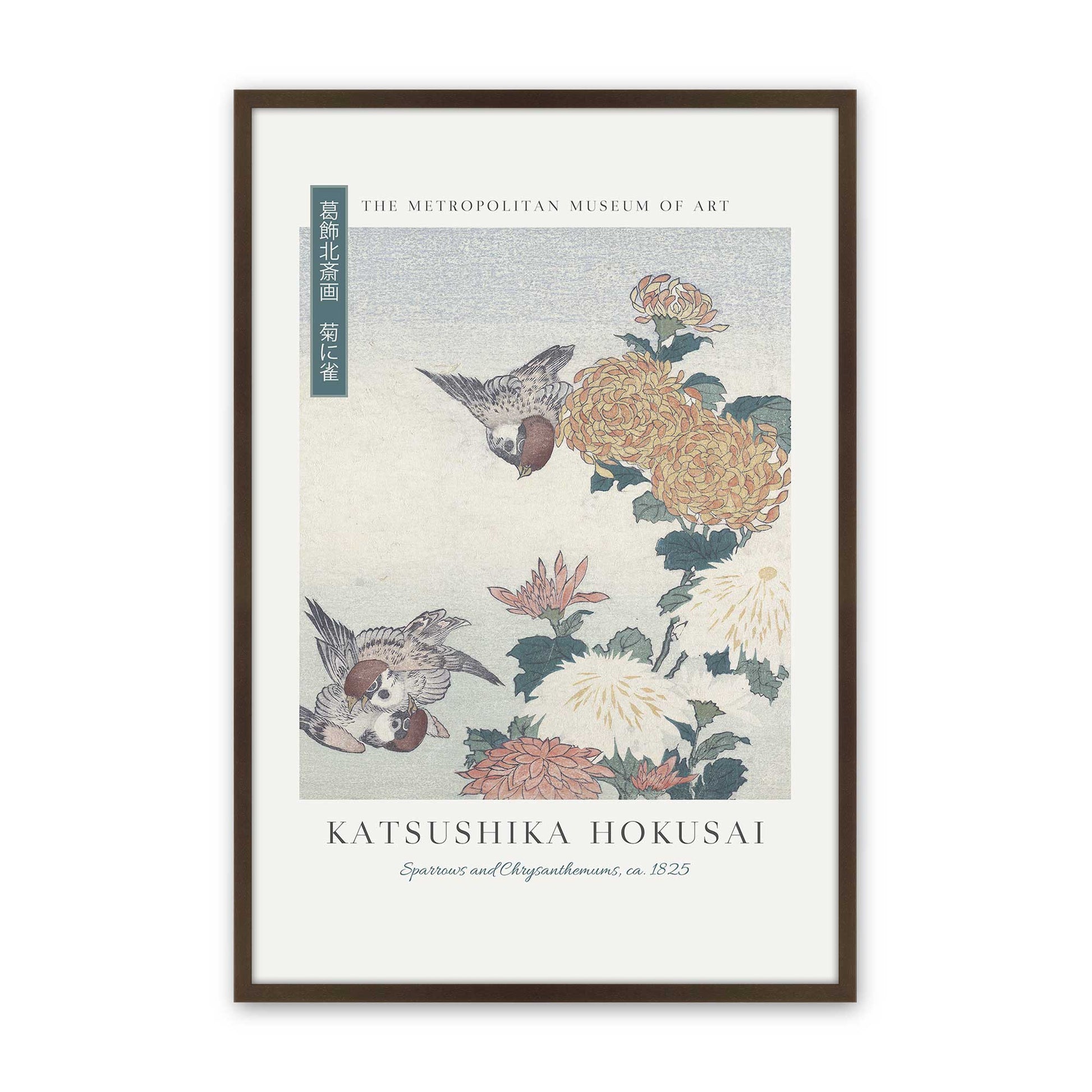 [Color:Brown], Picture of art in a Brown frame