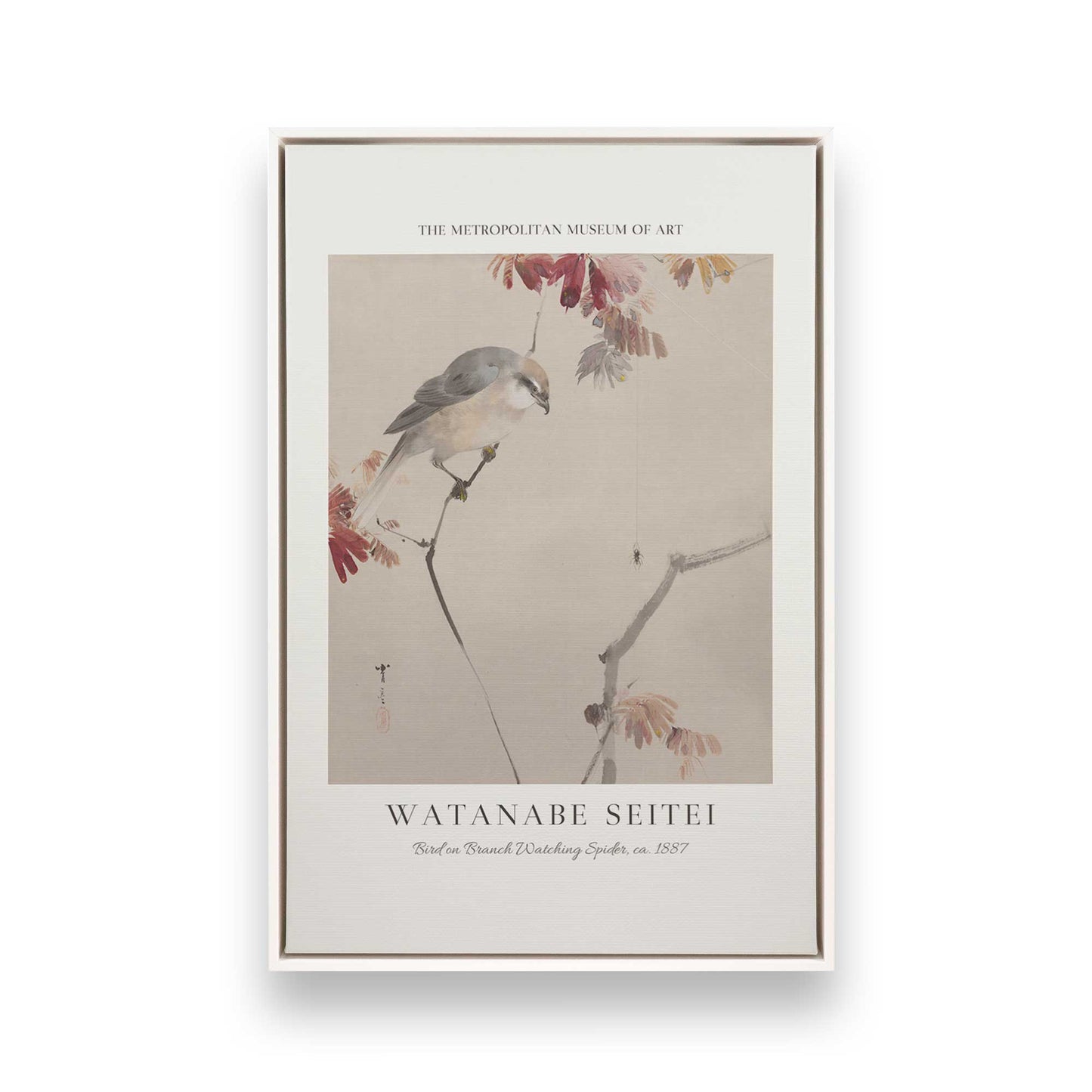 [Color:Opaque White], Picture of art in a White frame