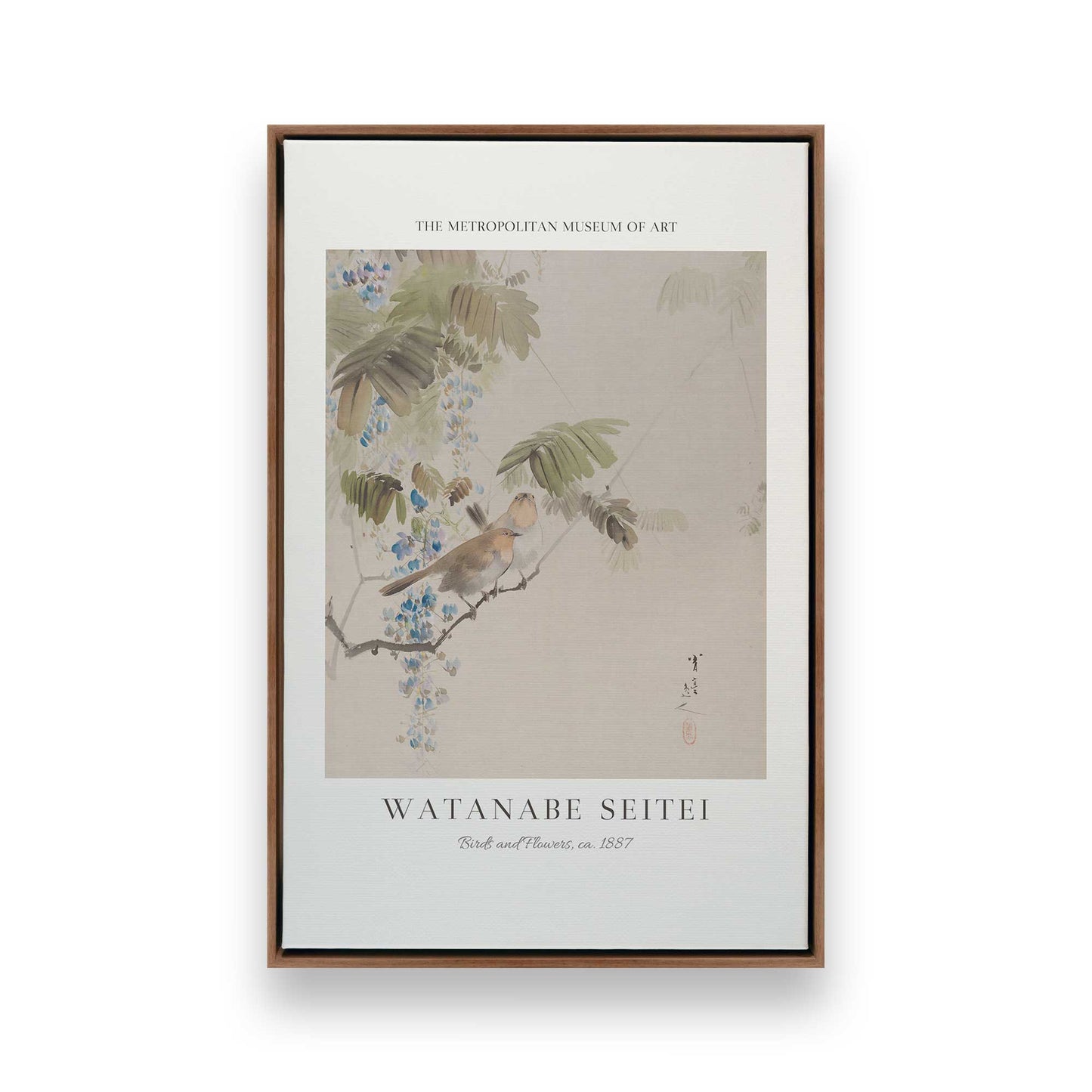 [Color:Walnut], Picture of art in a Walnut frame