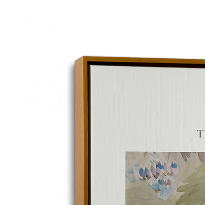 [Color:Polished Gold], Picture of art in a Polished Gold frame at an angle