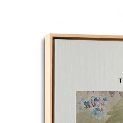 [Color:American Maple], Picture of art in a American Maple frame at an angle