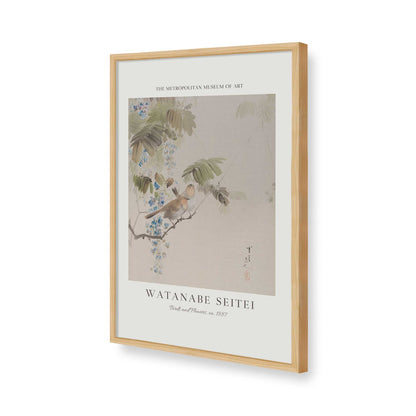 [Color:American Maple], Picture of art in a American Maple frame of the corner