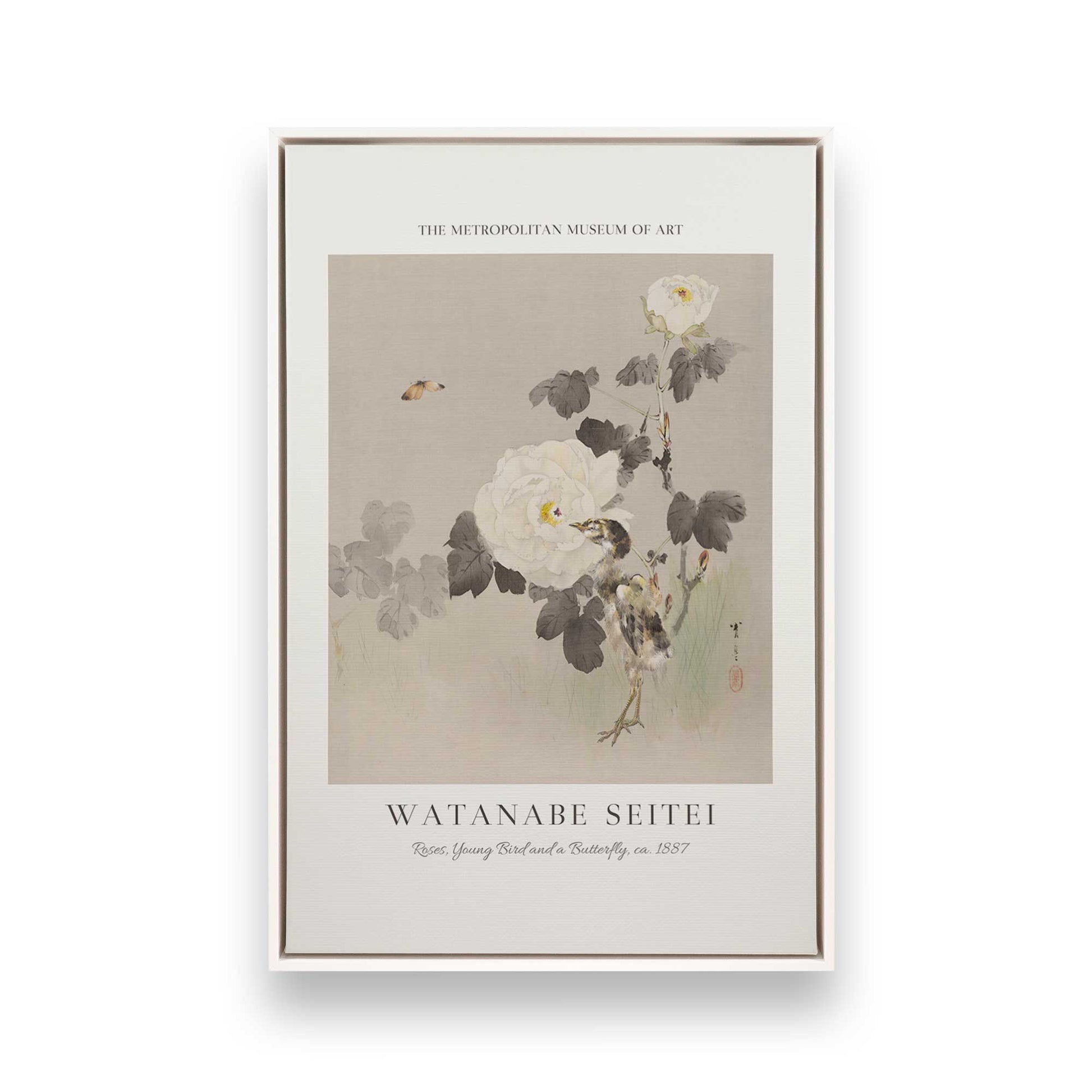 [Color:Opaque White], Picture of art in a White frame