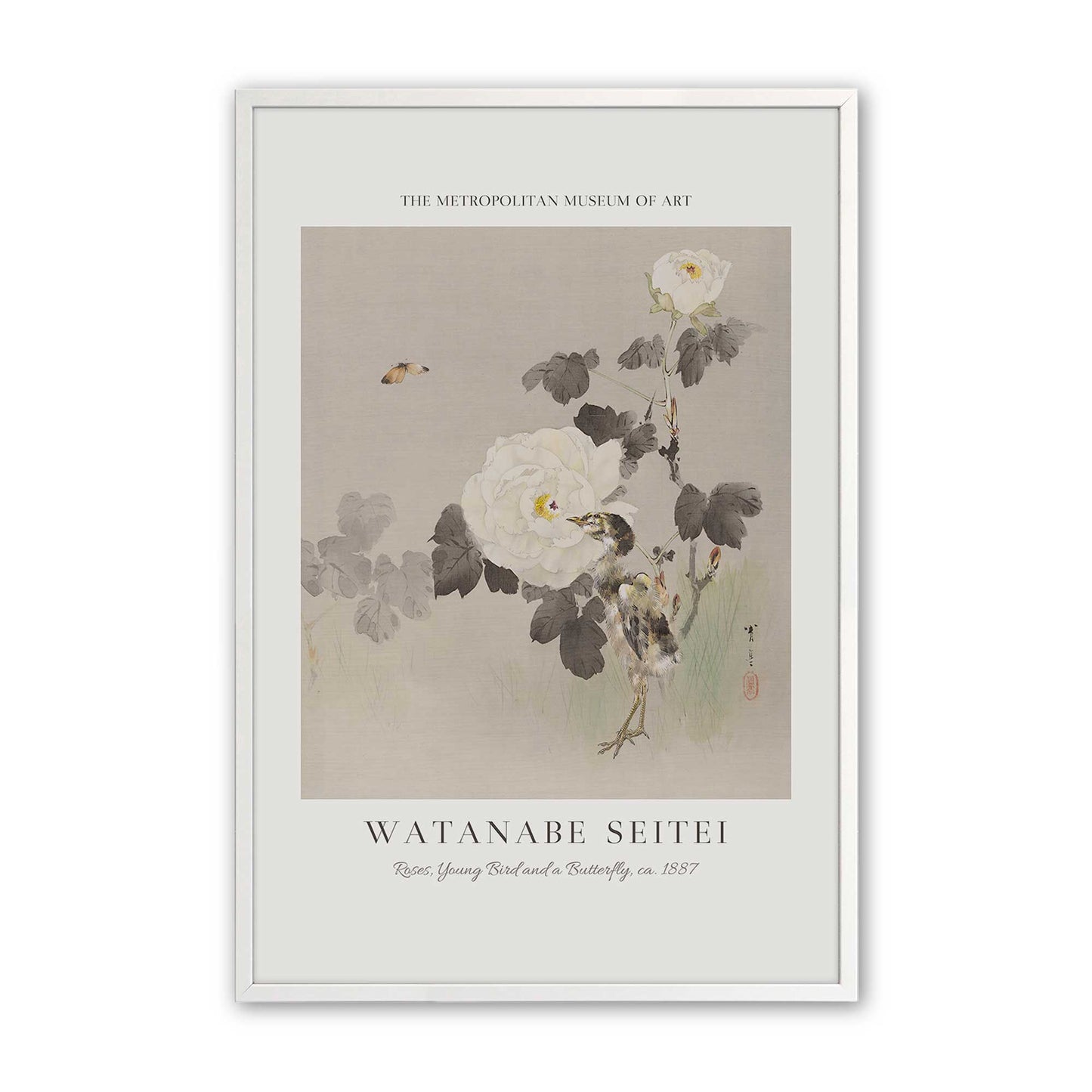 [Color:Opaque White], Picture of art in a Opaque White frame
