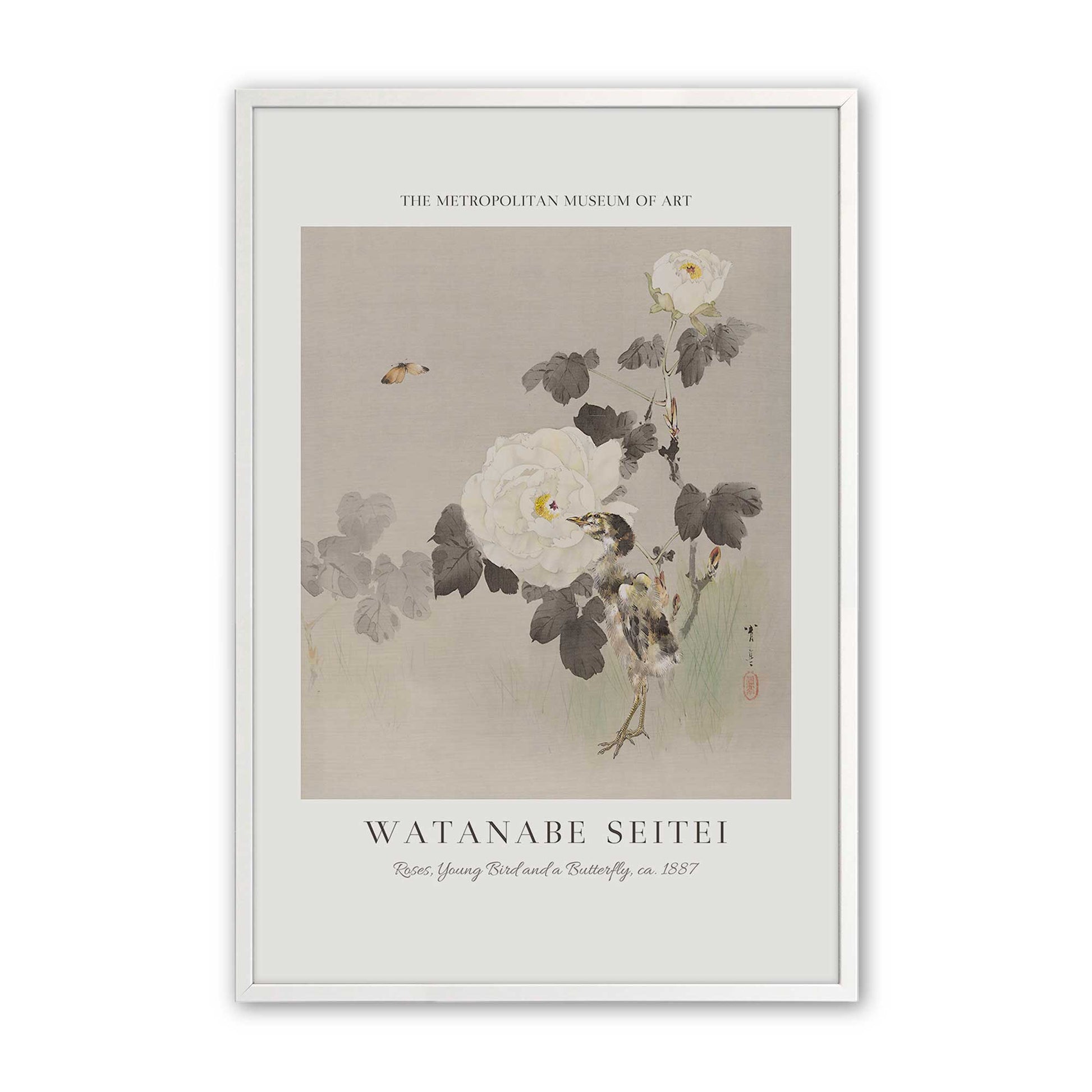 [Color:Opaque White], Picture of art in a Opaque White frame