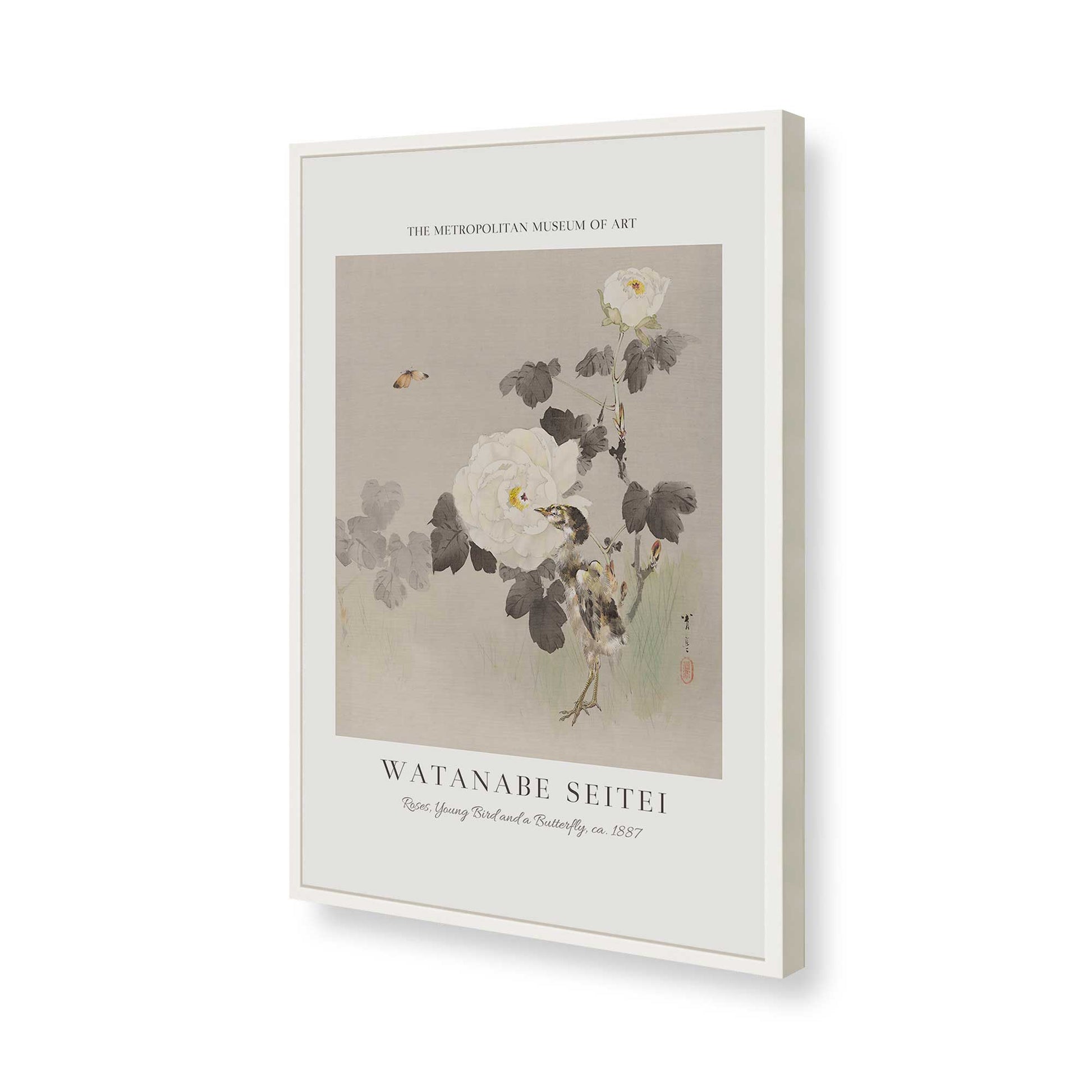 [Color:Opaque White], Picture of art in a Opaque White frame of the corner