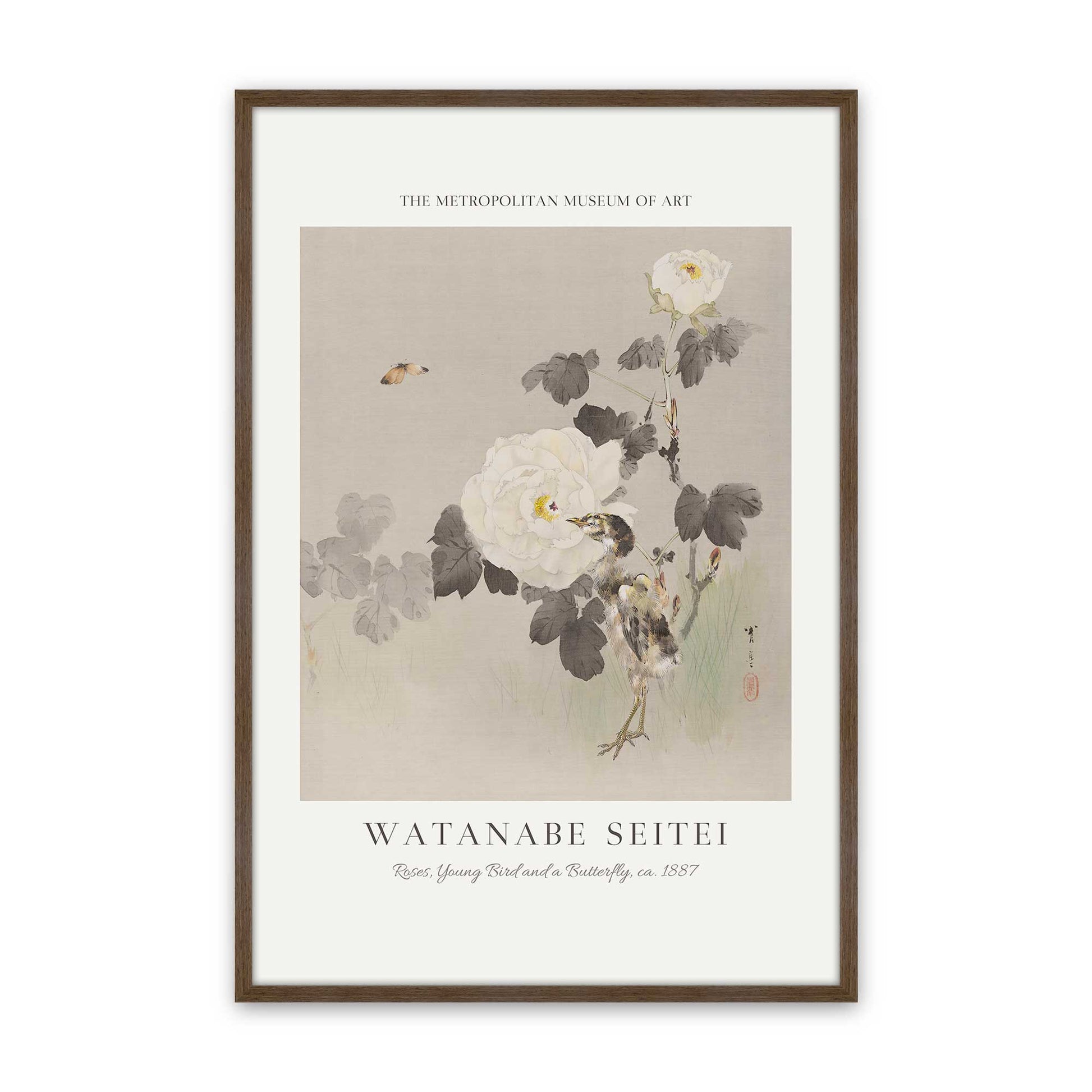 [Color:Walnut], Picture of art in a Walnut frame