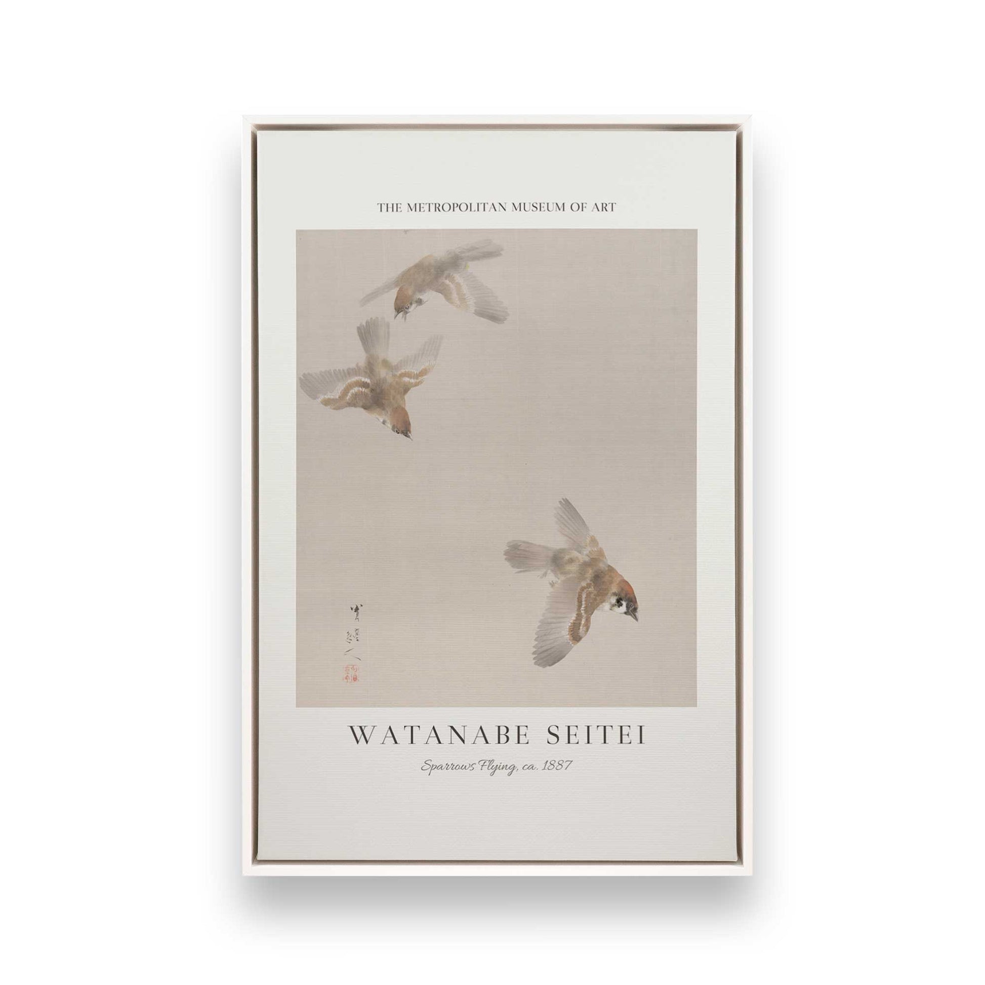 [Color:Opaque White], Picture of art in a White frame