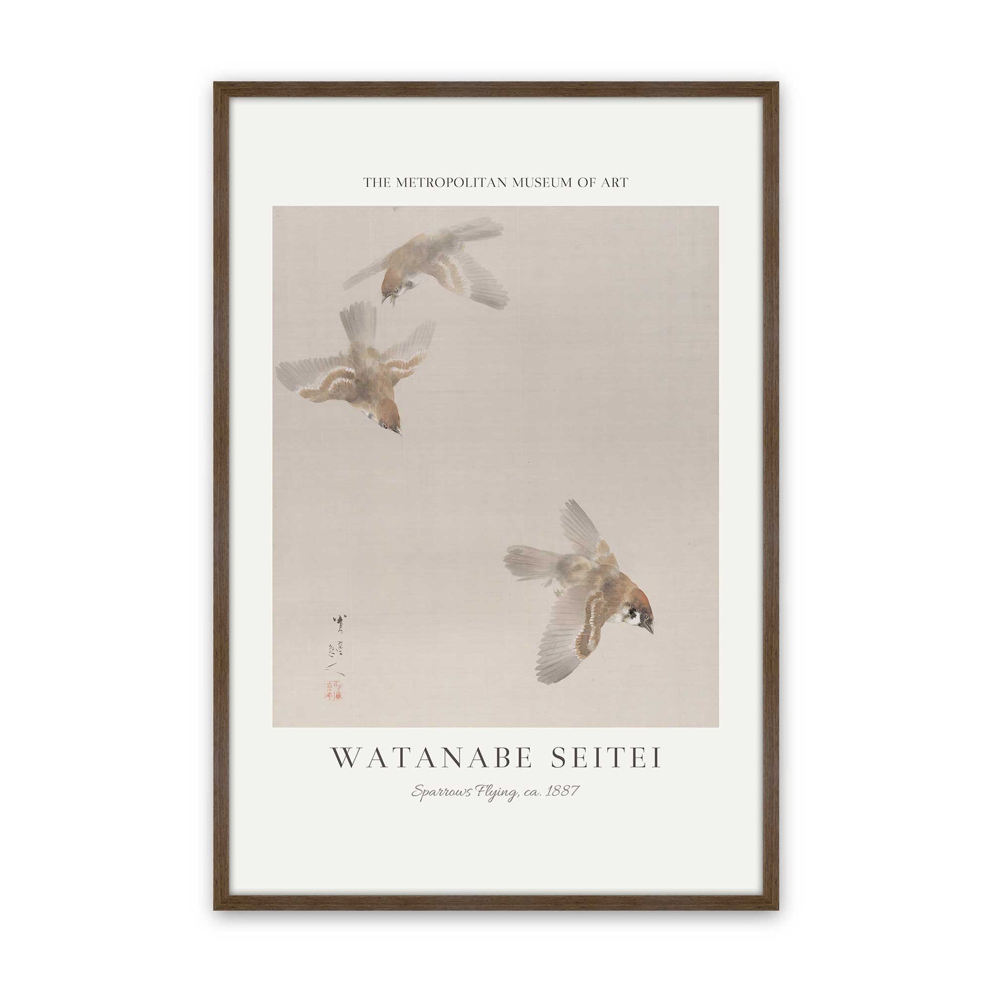 [Color:Walnut], Picture of art in a Walnut frame