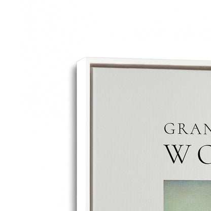 [Color:Opaque White], Picture of art in a White frame at an angle