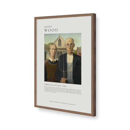 [Color:Walnut], Picture of art in a Walnut frame of the corner