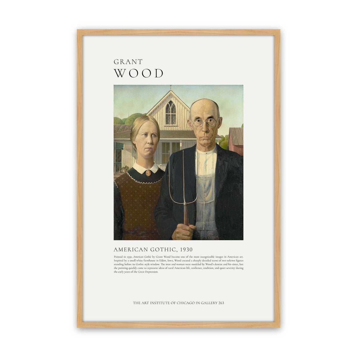 [Color:American Maple], Picture of art in a American Maple frame