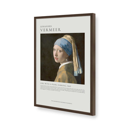 [Color:Brown], Picture of art in a Brown frame of the corner