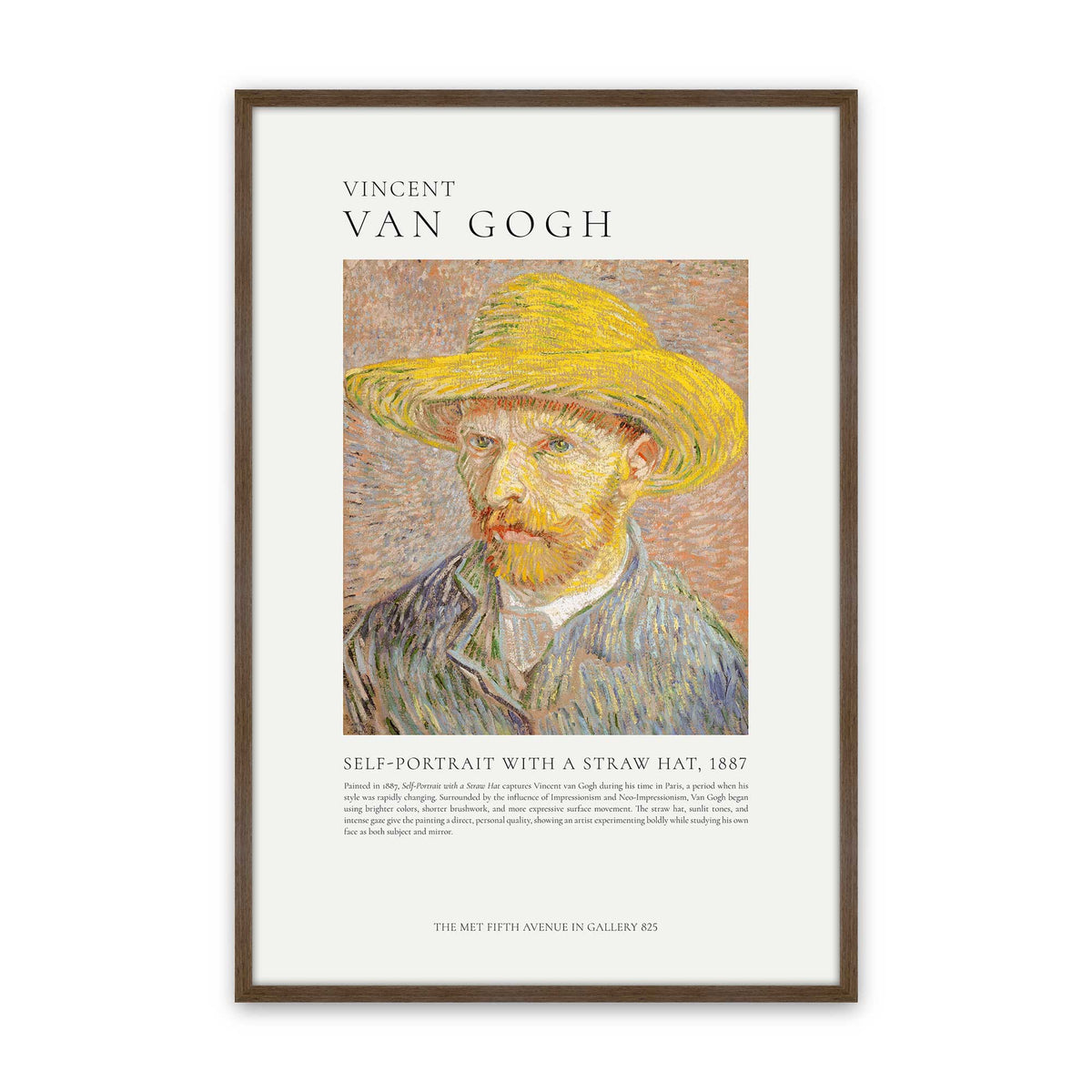 [Color:Walnut], Picture of art in a Walnut frame