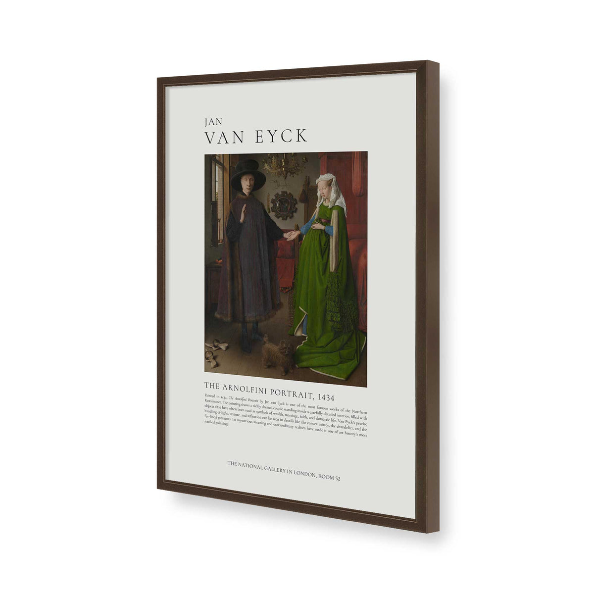 [Color:Belvinder Brown], Picture of art in a Belvinder Brown frame of the corner