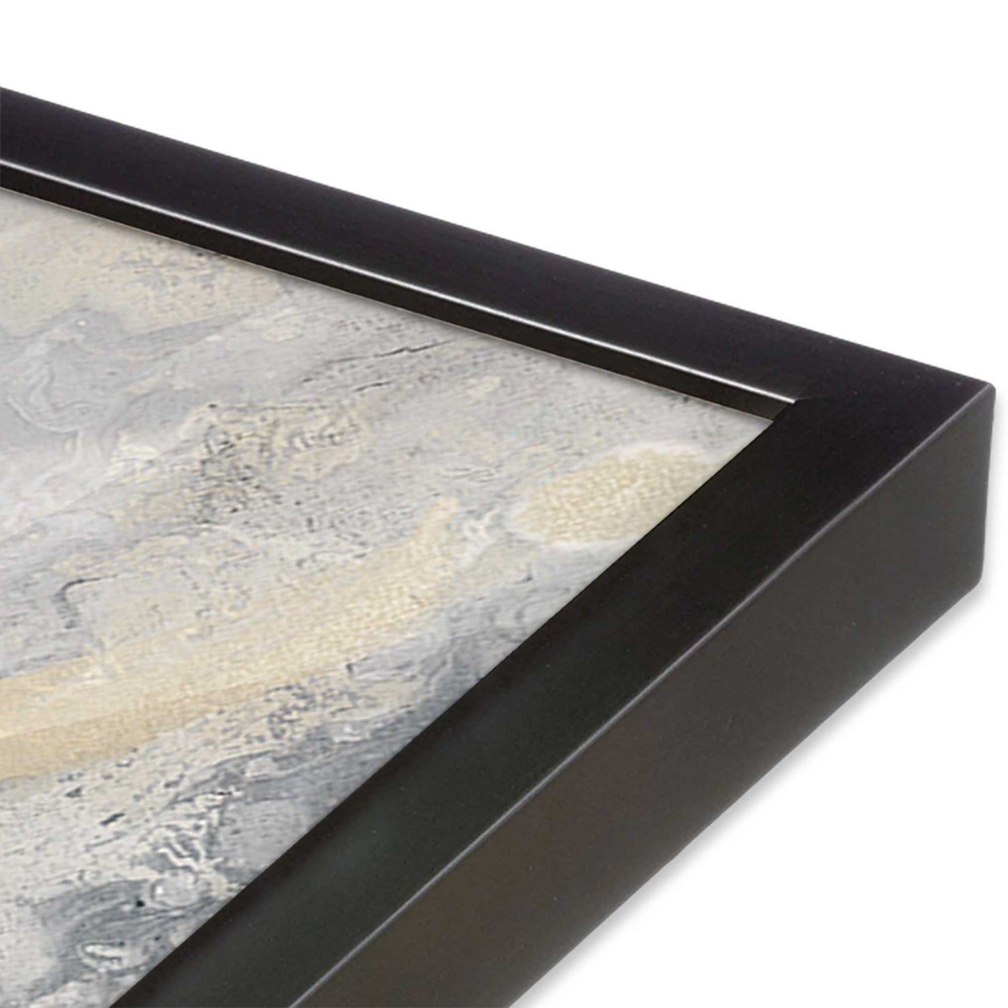[Color:Weathered Zinc], Picture of art in a Weathered Zinc frame of the corner
