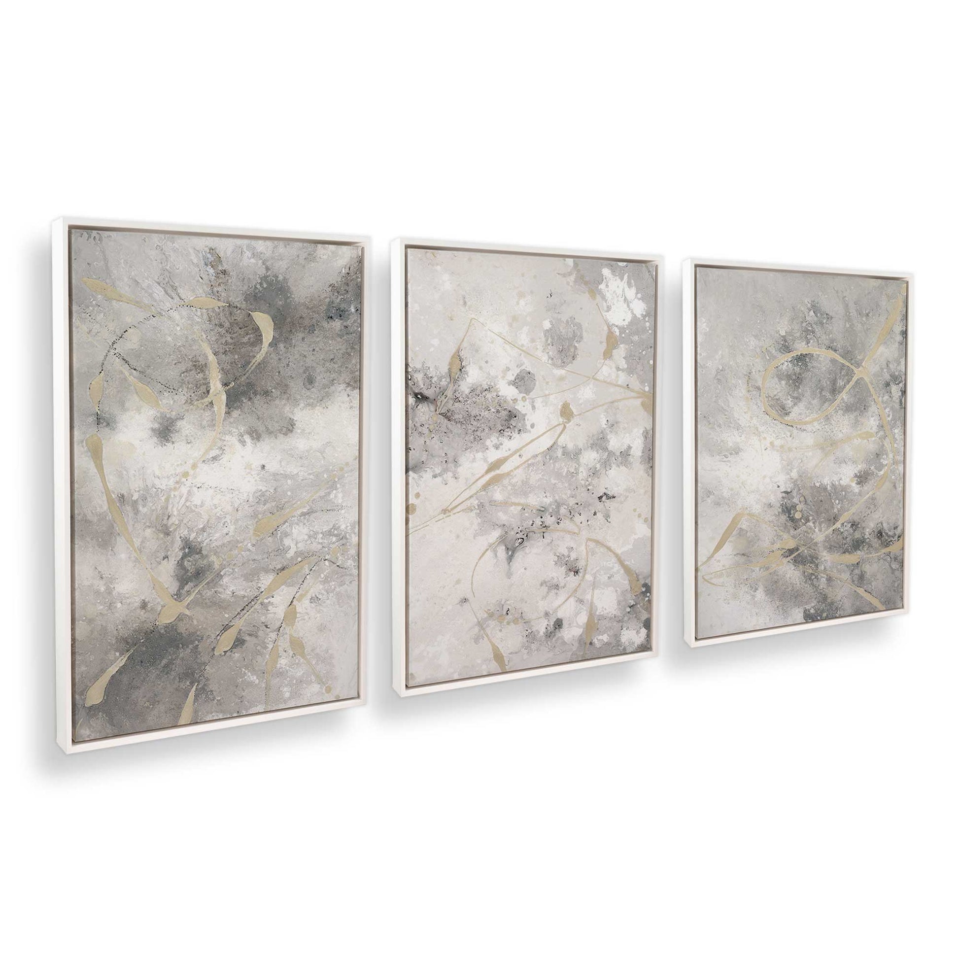 [Color:Opaque White], Picture of art in a White frame at an angle