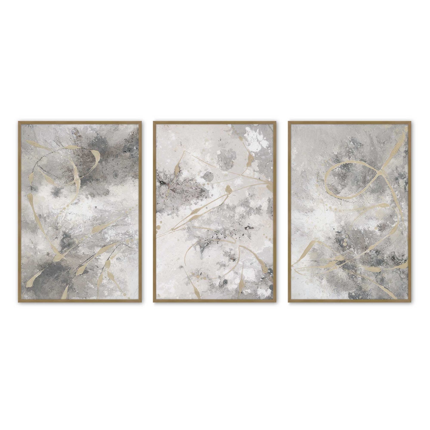 [Color:Brushed Gold], Picture of art in a Brushed Gold frame