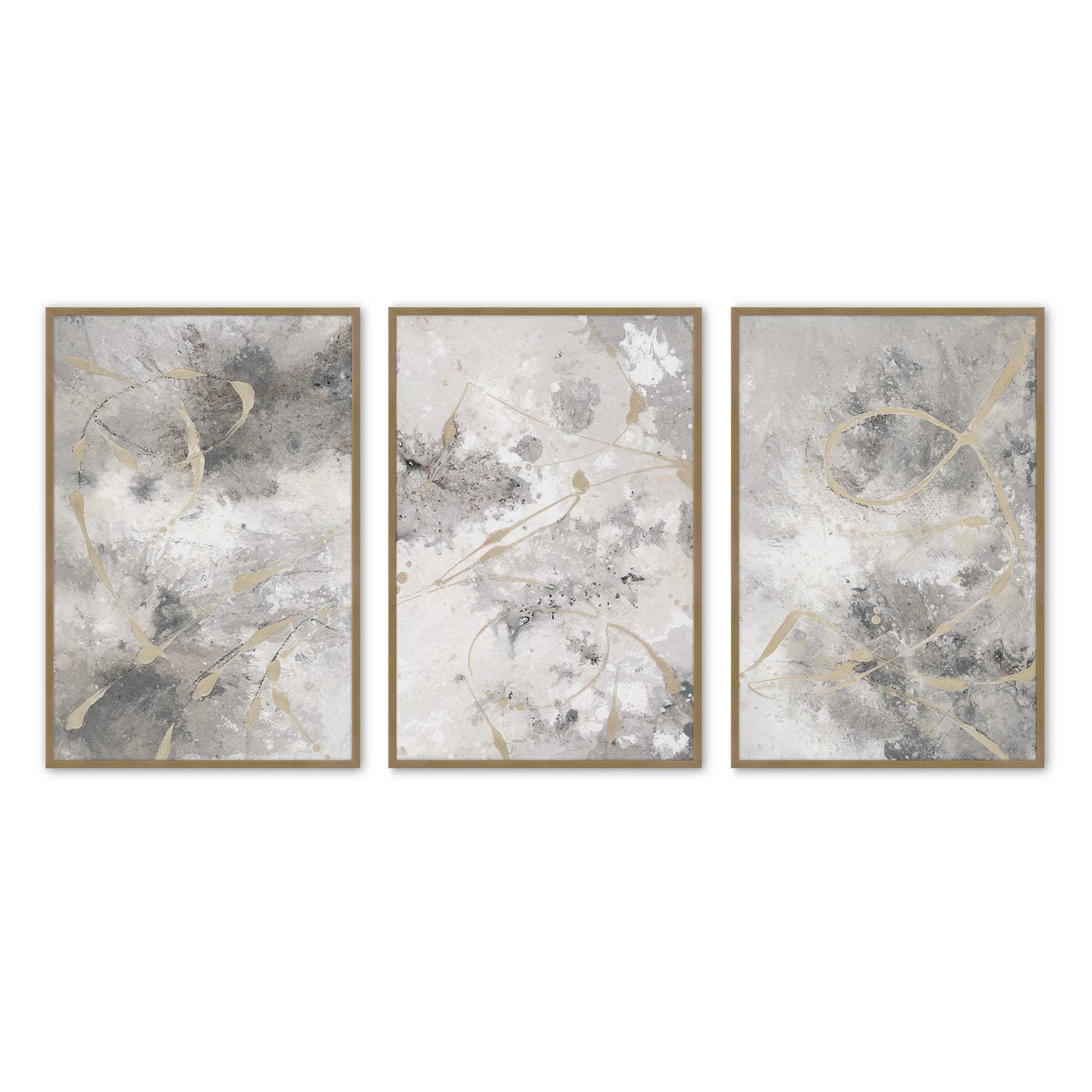 [Color:Brushed Gold], Picture of art in a Brushed Gold frame