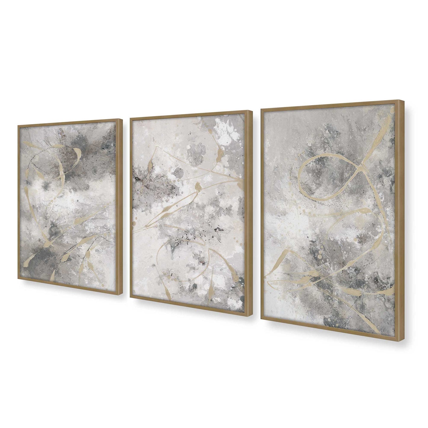 [Color:Brushed Gold], Picture of art in a Brushed Gold frame