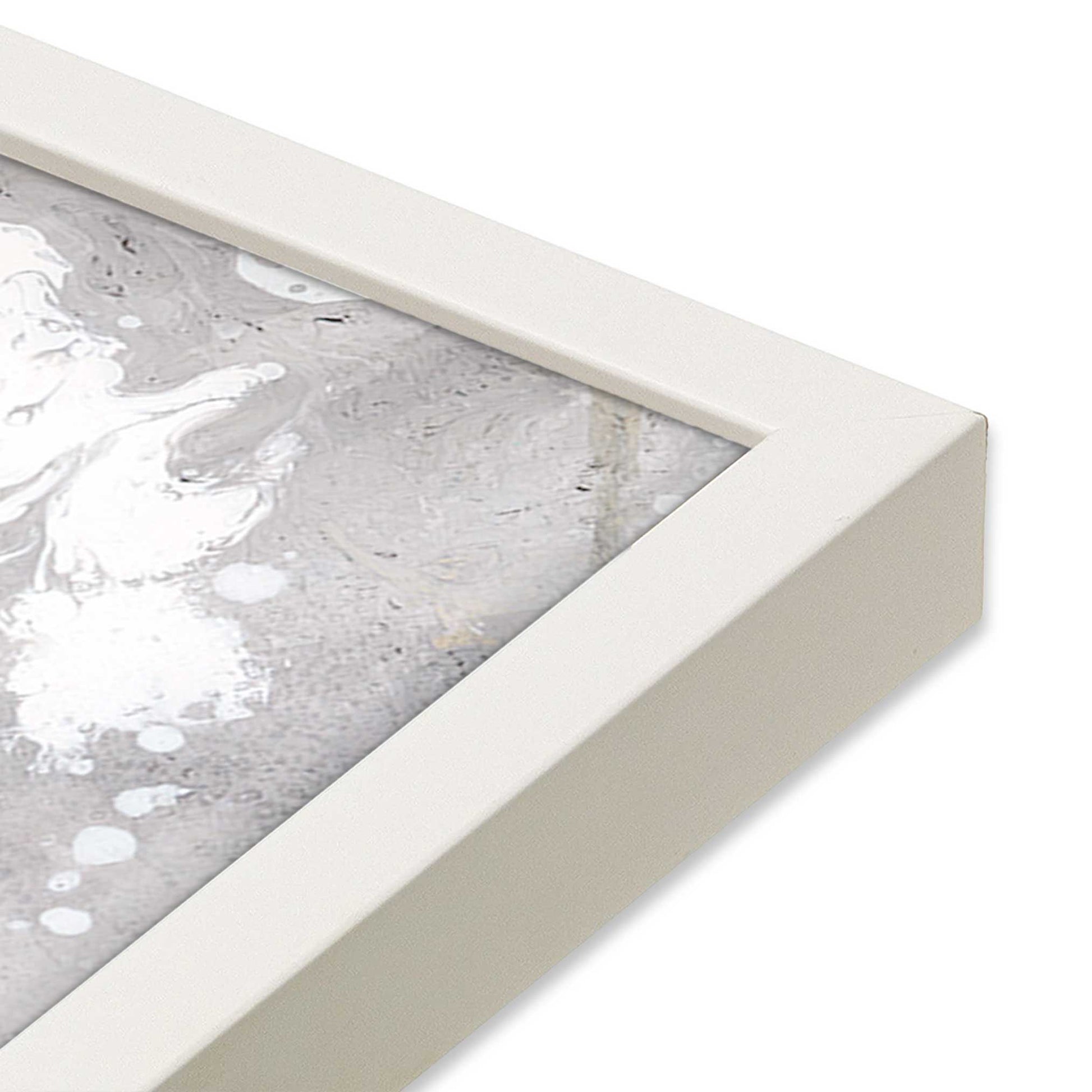 [Color:Opaque White], Picture of art in a Opaque White frame of the corner #2