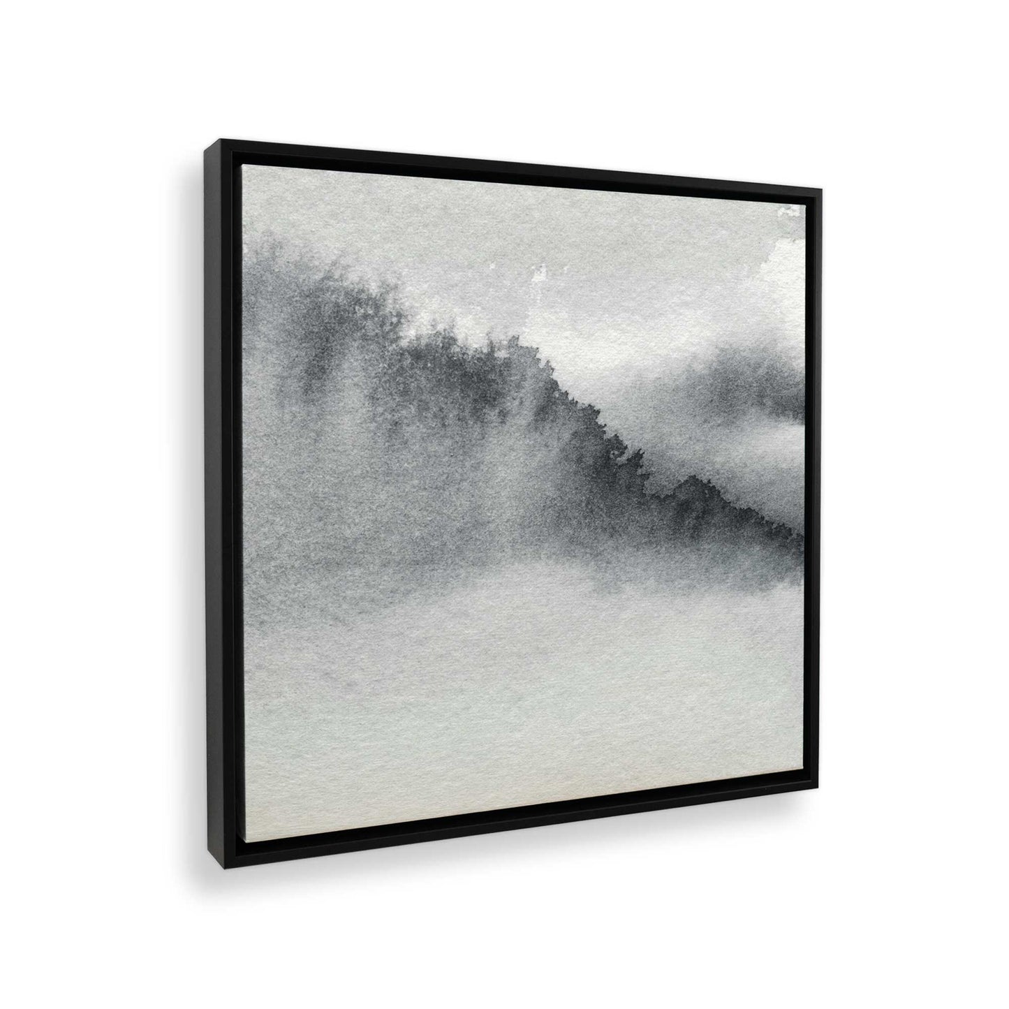 [Color:Satin Black], Picture of art in a Satin Black frame at an angle