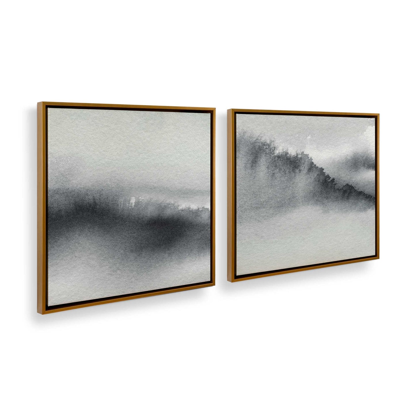 [Color:Polished Gold], Picture of art in a Polished Gold frame at an angle