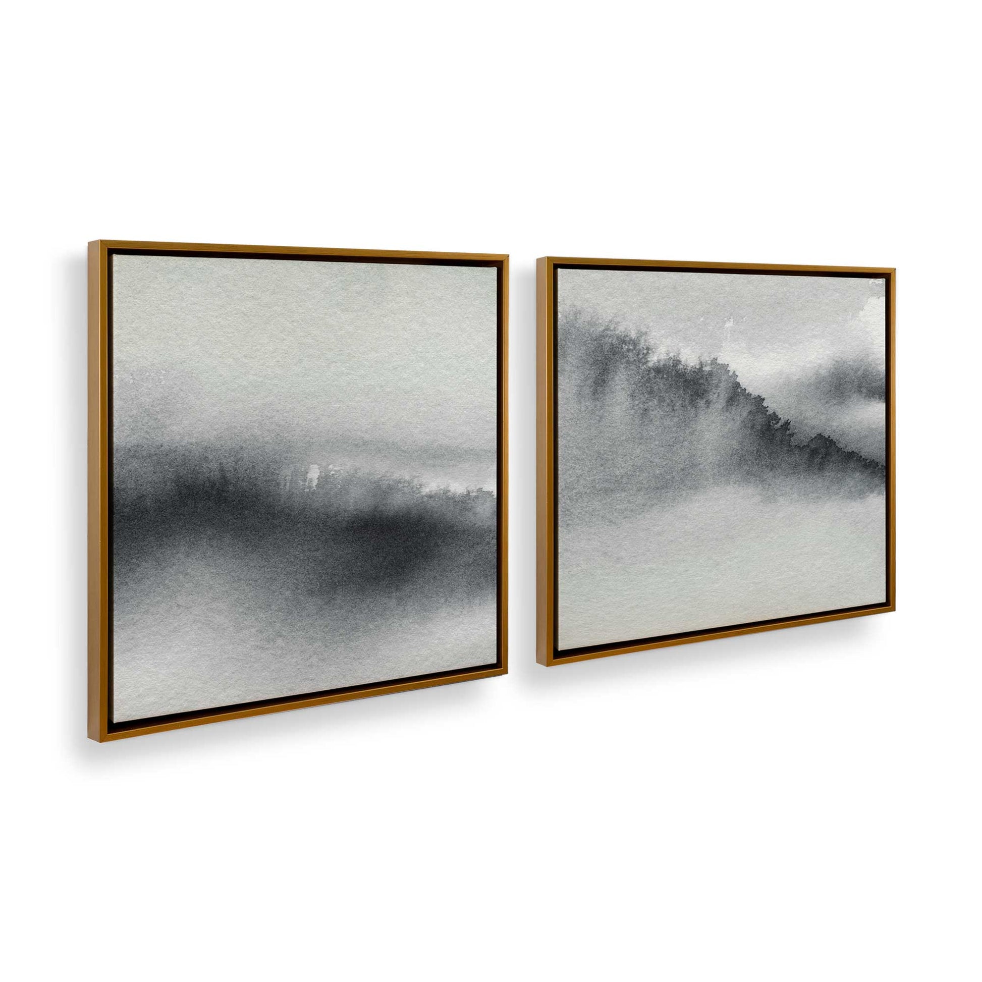 [Color:Polished Gold], Picture of art in a Polished Gold frame at an angle