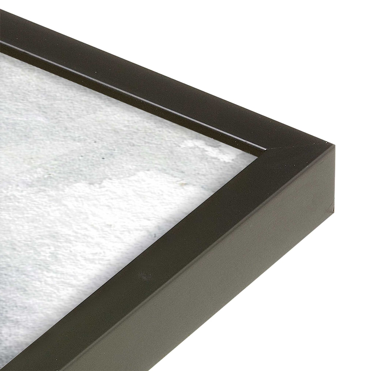 [Color:Satin Black], Picture of art in a Satin Black frame of the corner #2