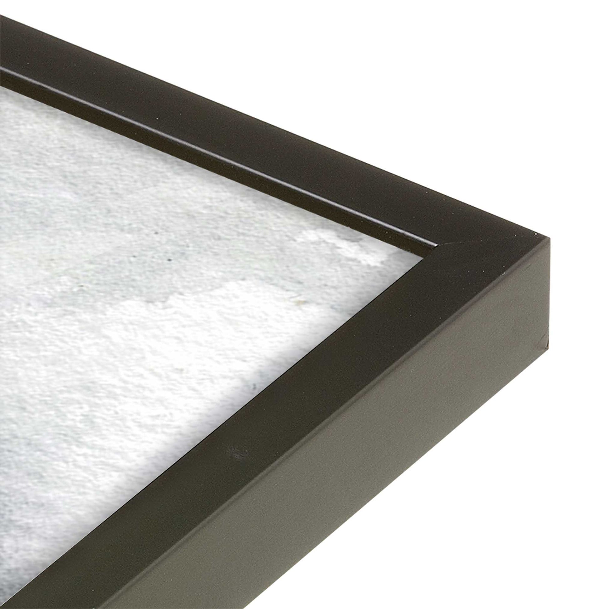 [Color:Satin Black], Picture of art in a Satin Black frame of the corner #2