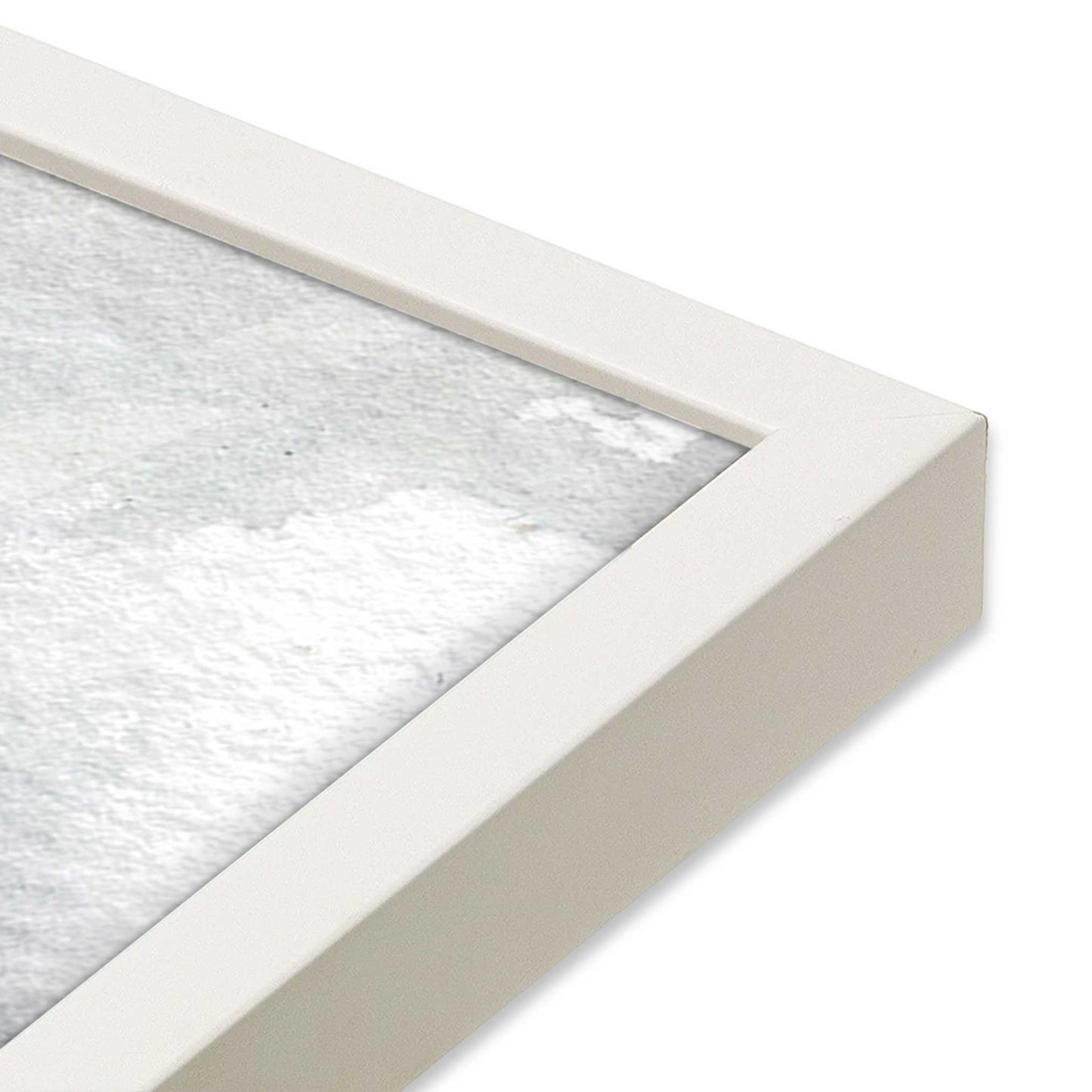 [Color:Opaque White], Picture of art in a Opaque White frame of the corner #2