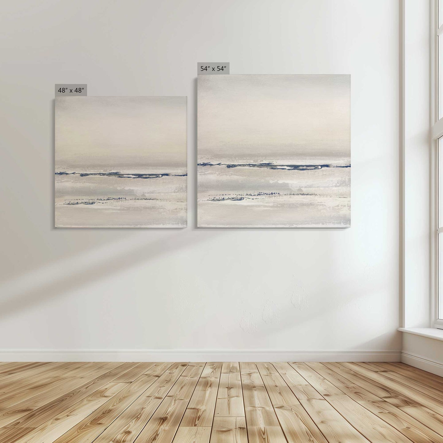 [Color:Stretched Canvas], Image showing the size comparisons