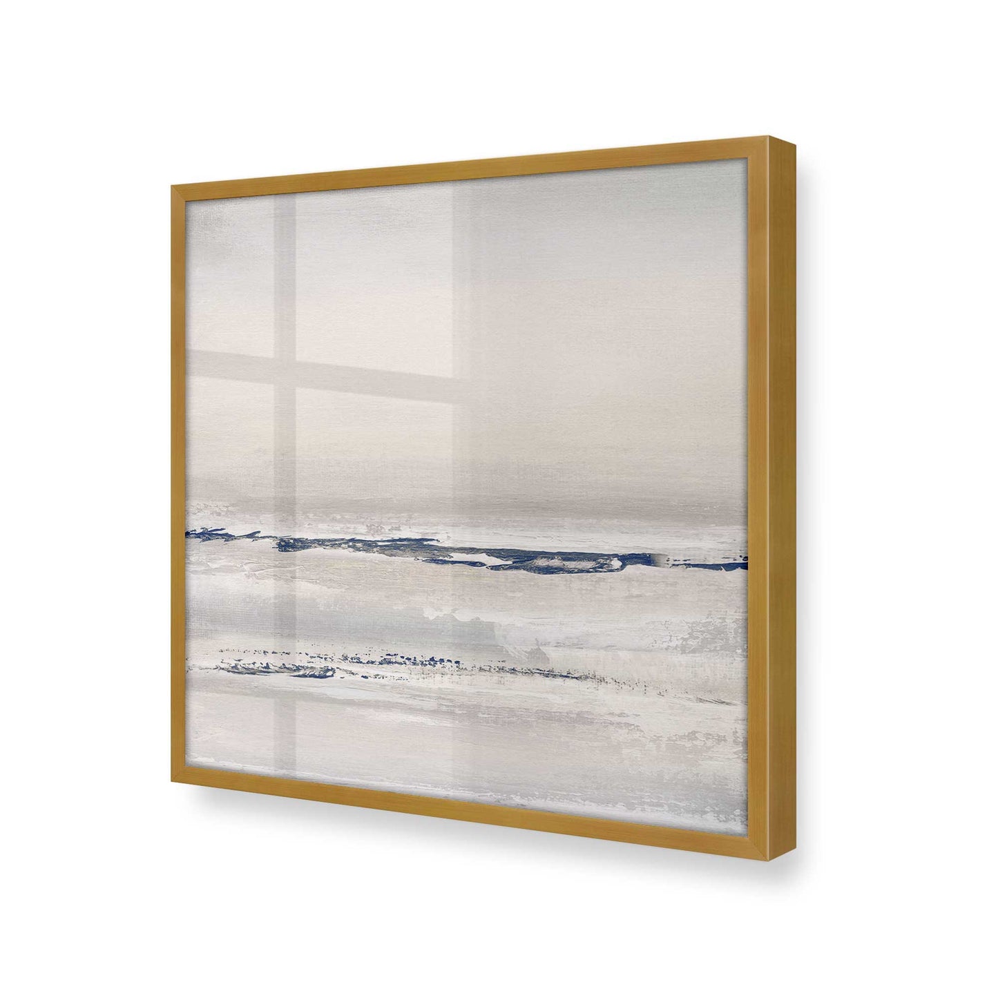 [Color:Polished Gold], Picture of art in a Polished Gold frame at an angle