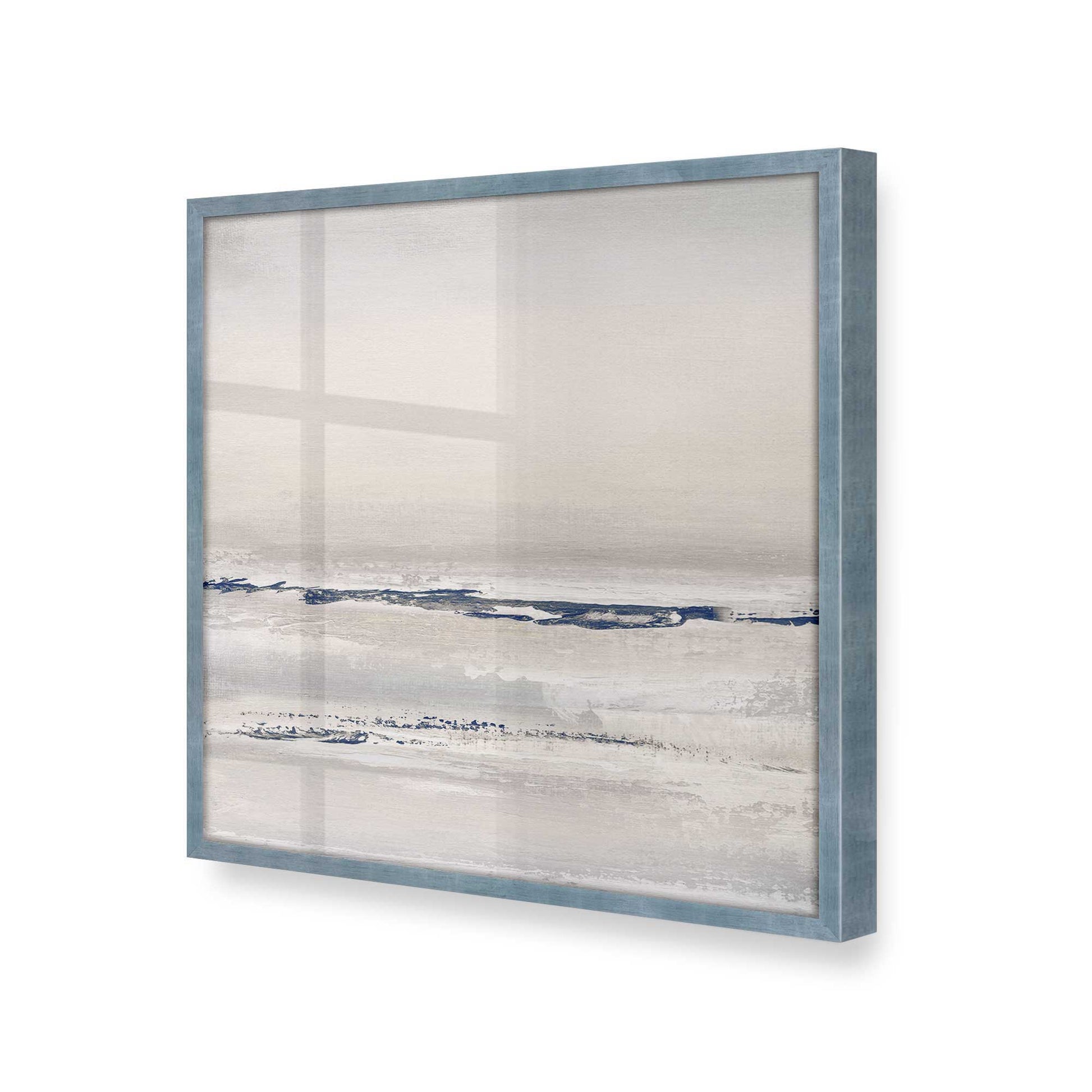 [Color:Electric Sky], Picture of art in a Electric Sky frame at an angle