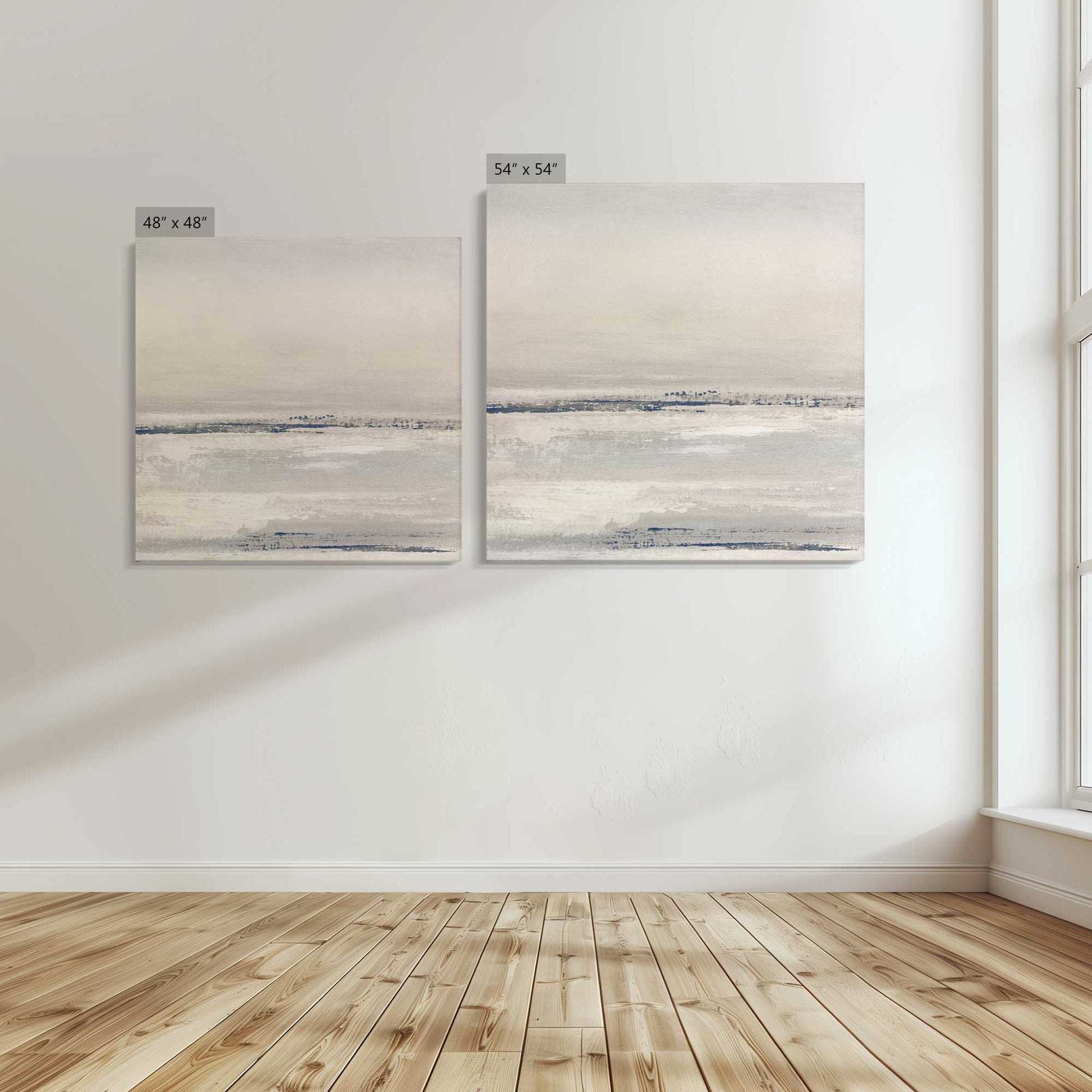 [Color:Stretched Canvas], Image showing the size comparisons