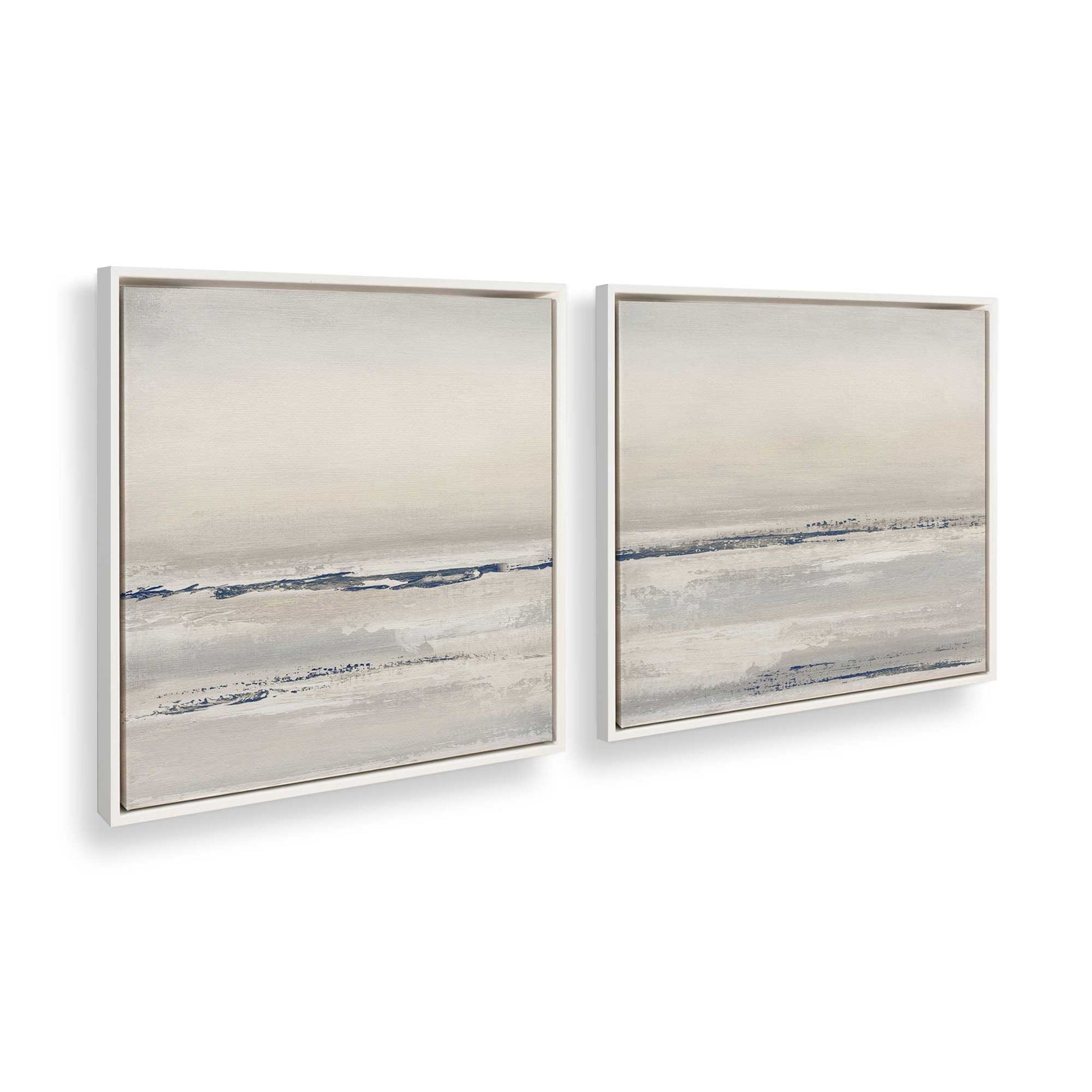 [Color:Opaque White], Picture of art in a White frame at an angle