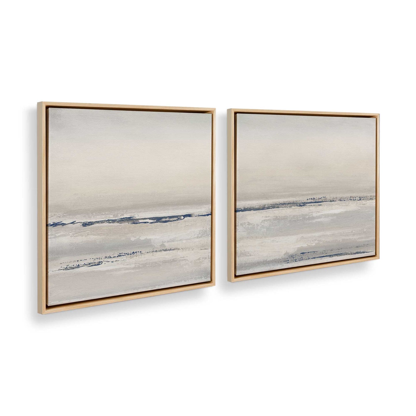 [Color:American Maple], Picture of art in a American Maple frame at an angle