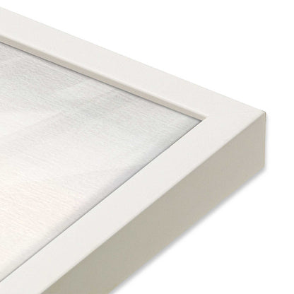 [Color:Opaque White], Picture of art in a Opaque White frame of the corner