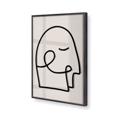 [Color:Weathered Zinc], Picture of art in a Weathered Zinc frame at an angle