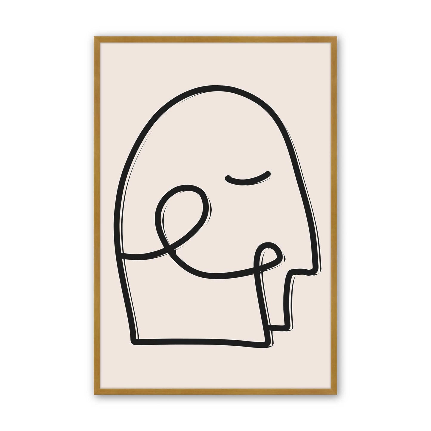 [Color:Polished Gold], Picture of art in a Polished Gold frame