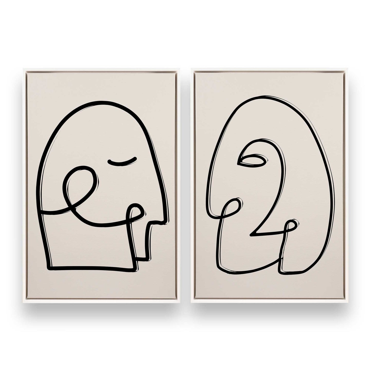 [Color:Opaque White], Picture of art in a White frame