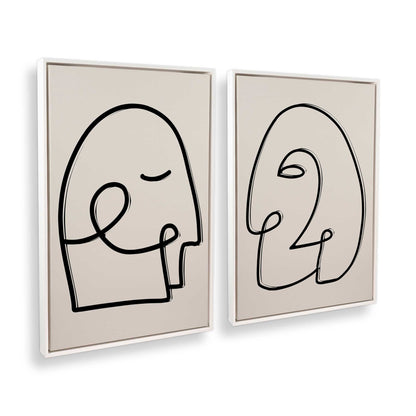[Color:Opaque White], Picture of art in a White frame at an angle