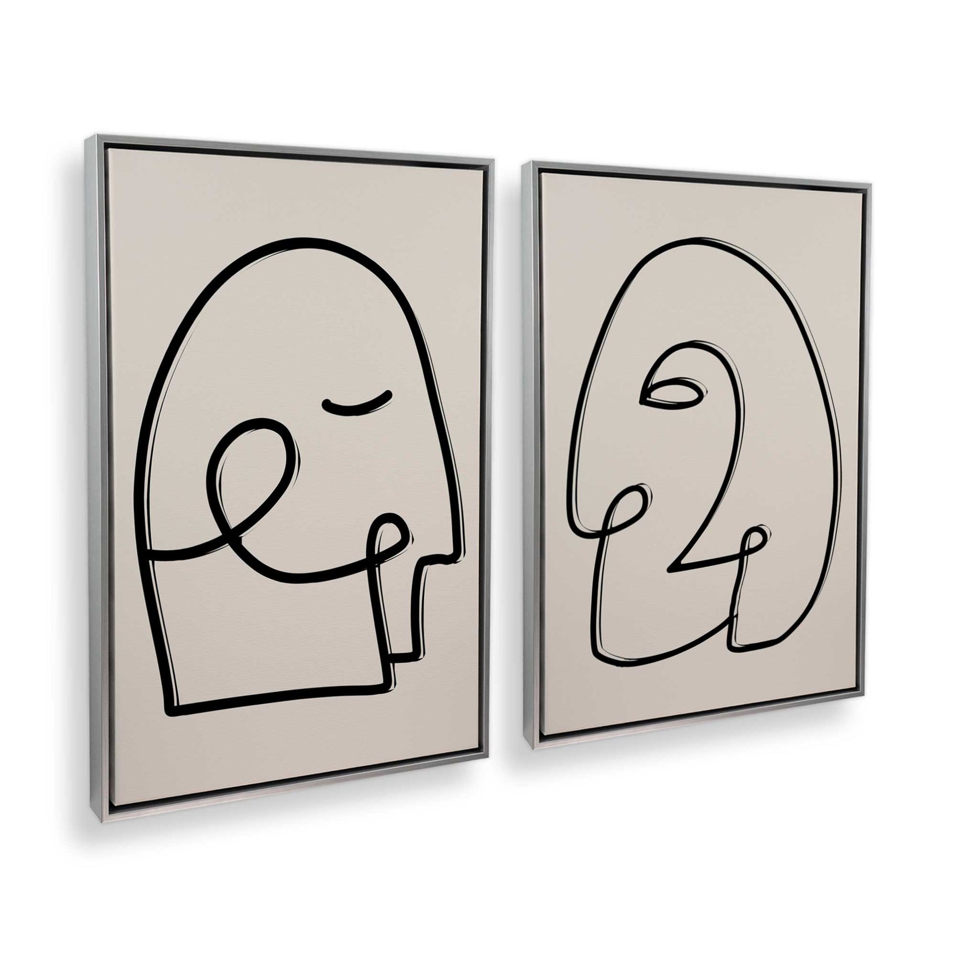 [Color:Polished Chrome], Picture of art in a Polished Chrome frame at an angle
