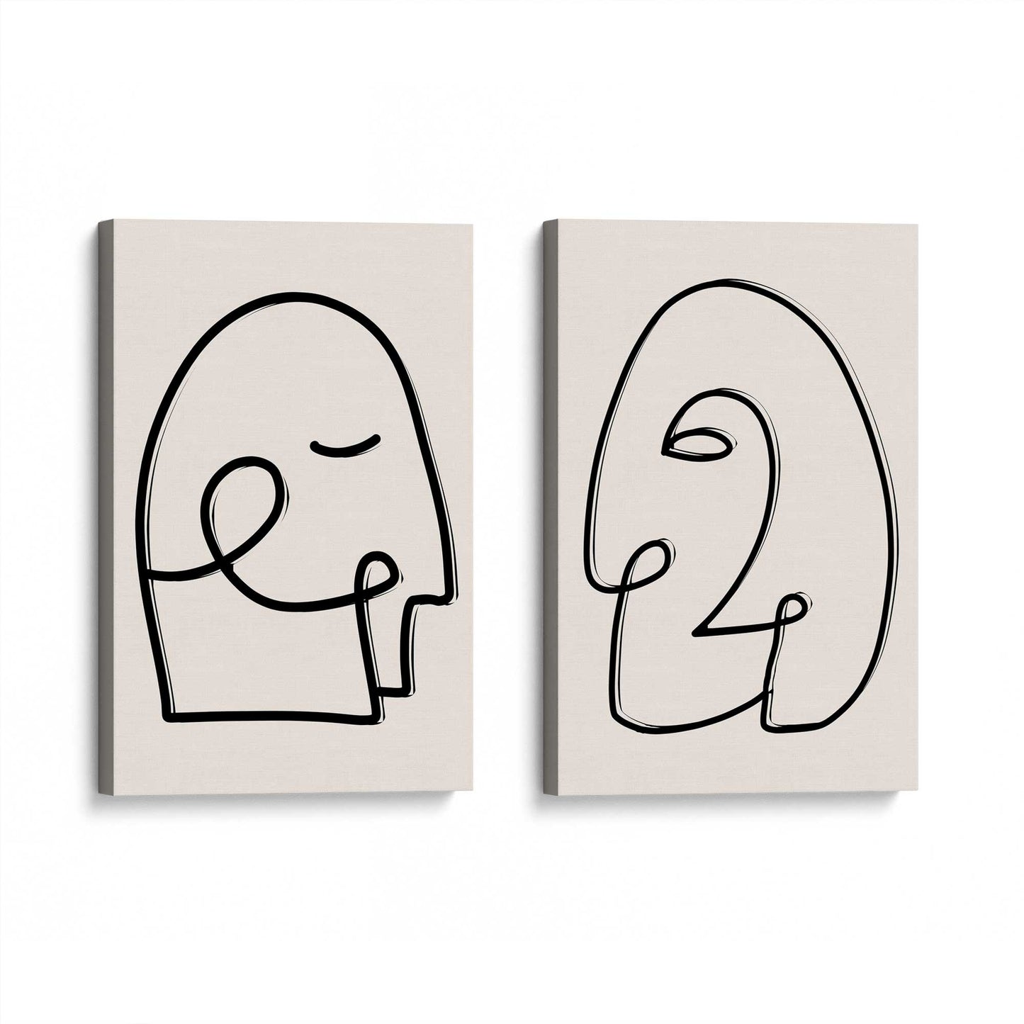 [Color:Stretched Canvas], Picture of art at an angle