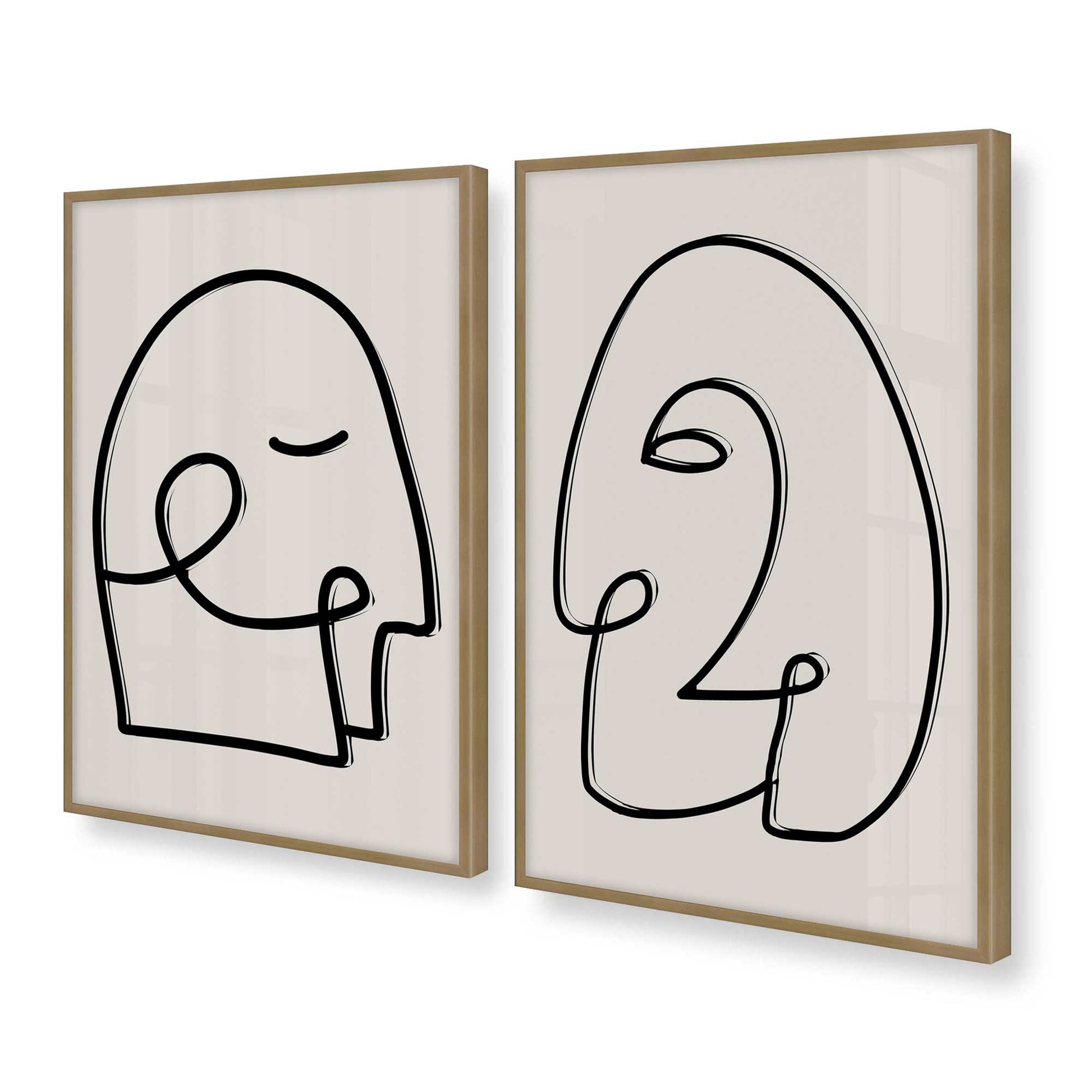 [Color:Brushed Gold], Picture of art in a Brushed Gold frame