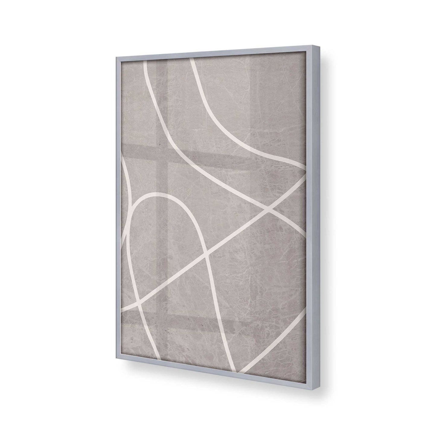 [Color:Polished Chrome], Picture of art in a Polished Chrome frame at an angle