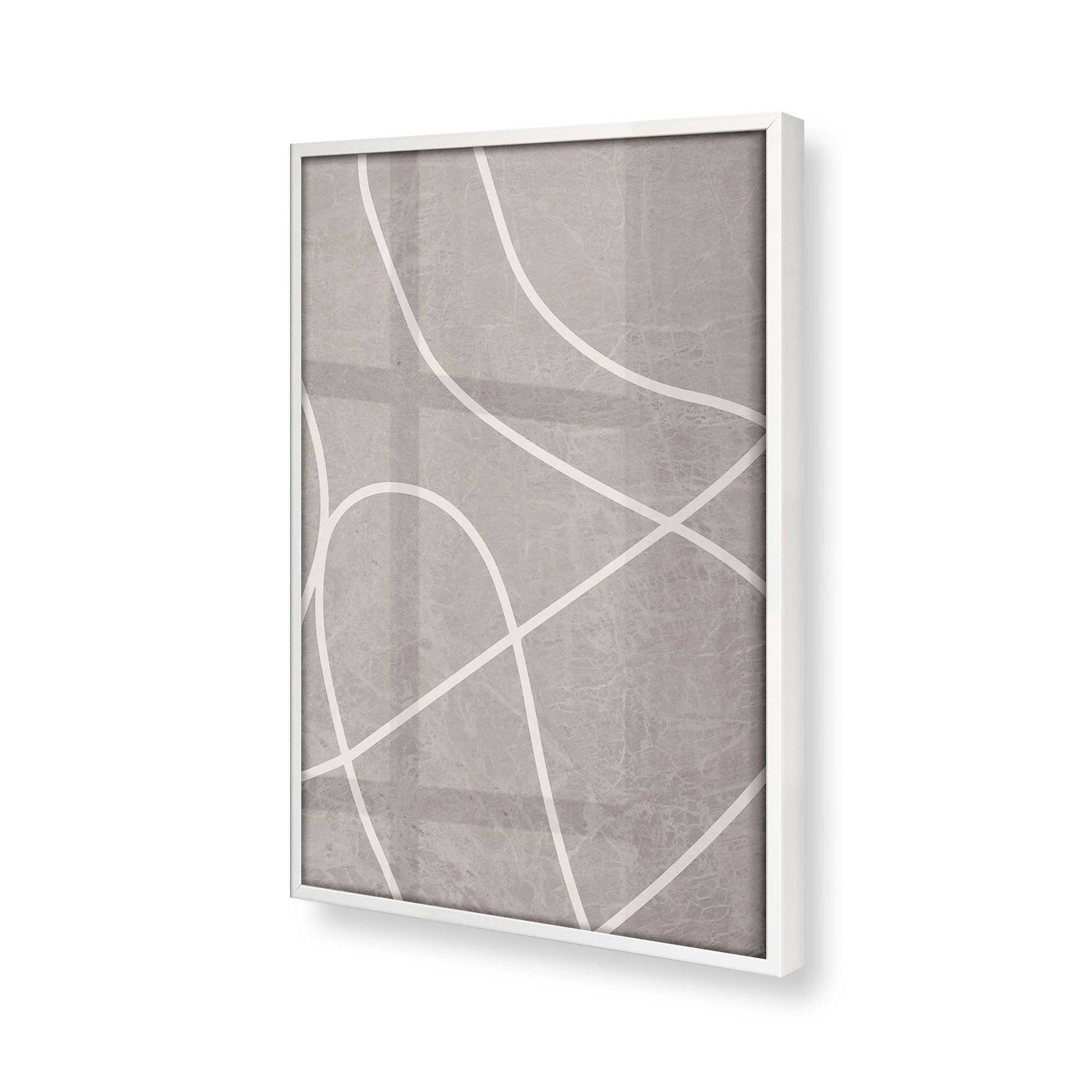 [Color:Opaque White], Picture of art in a Opaque White frame at an angle