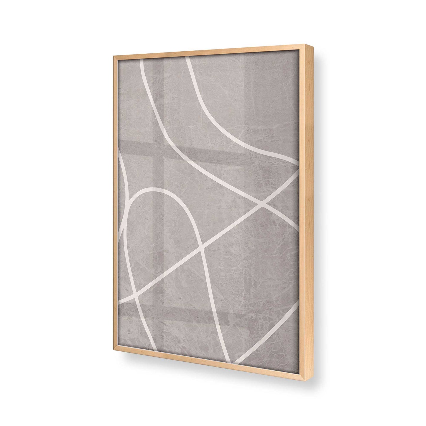 [Color:Raw Maple], Picture of art in a Raw Maple frame at an angle