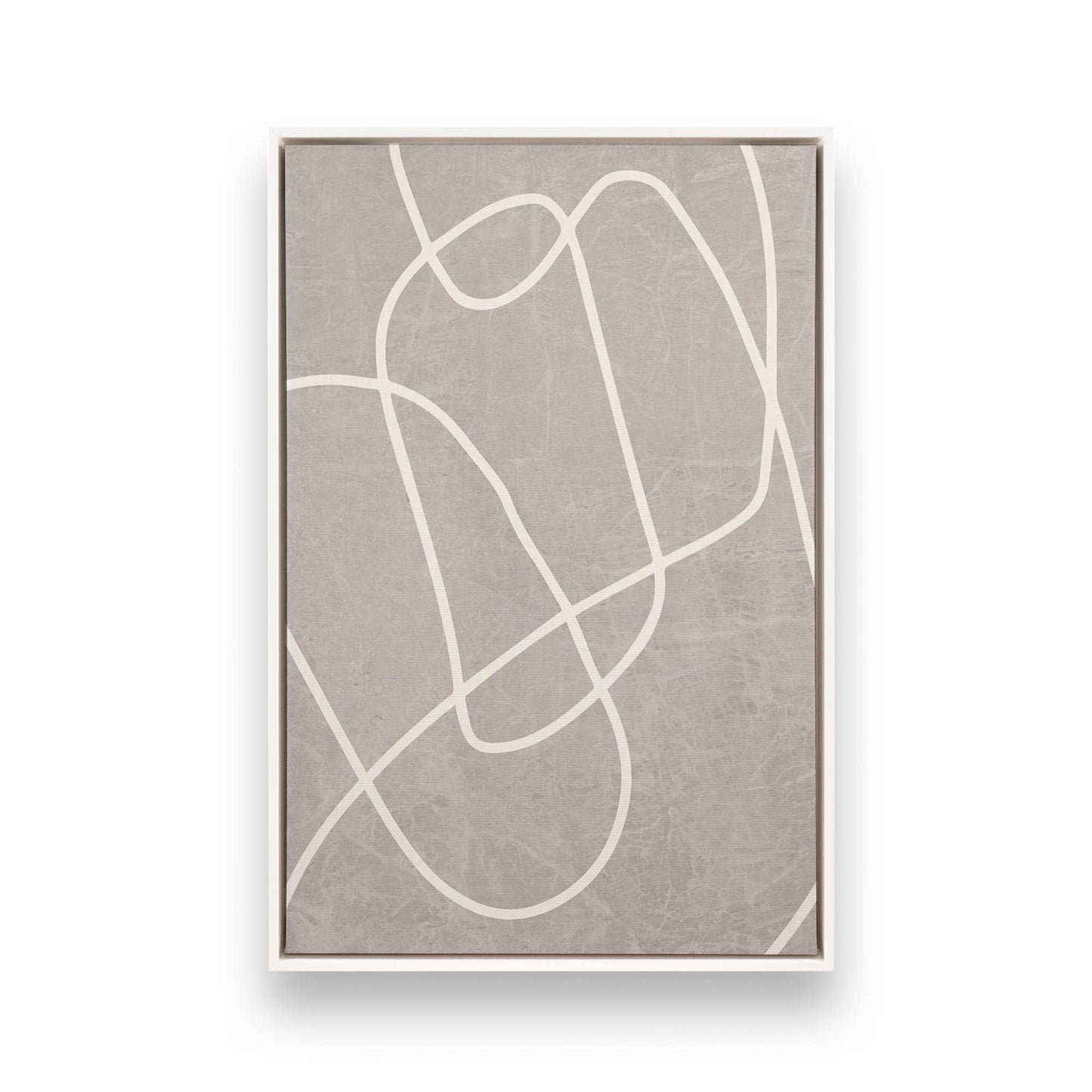 [Color:Opaque White], Picture of art in a White frame