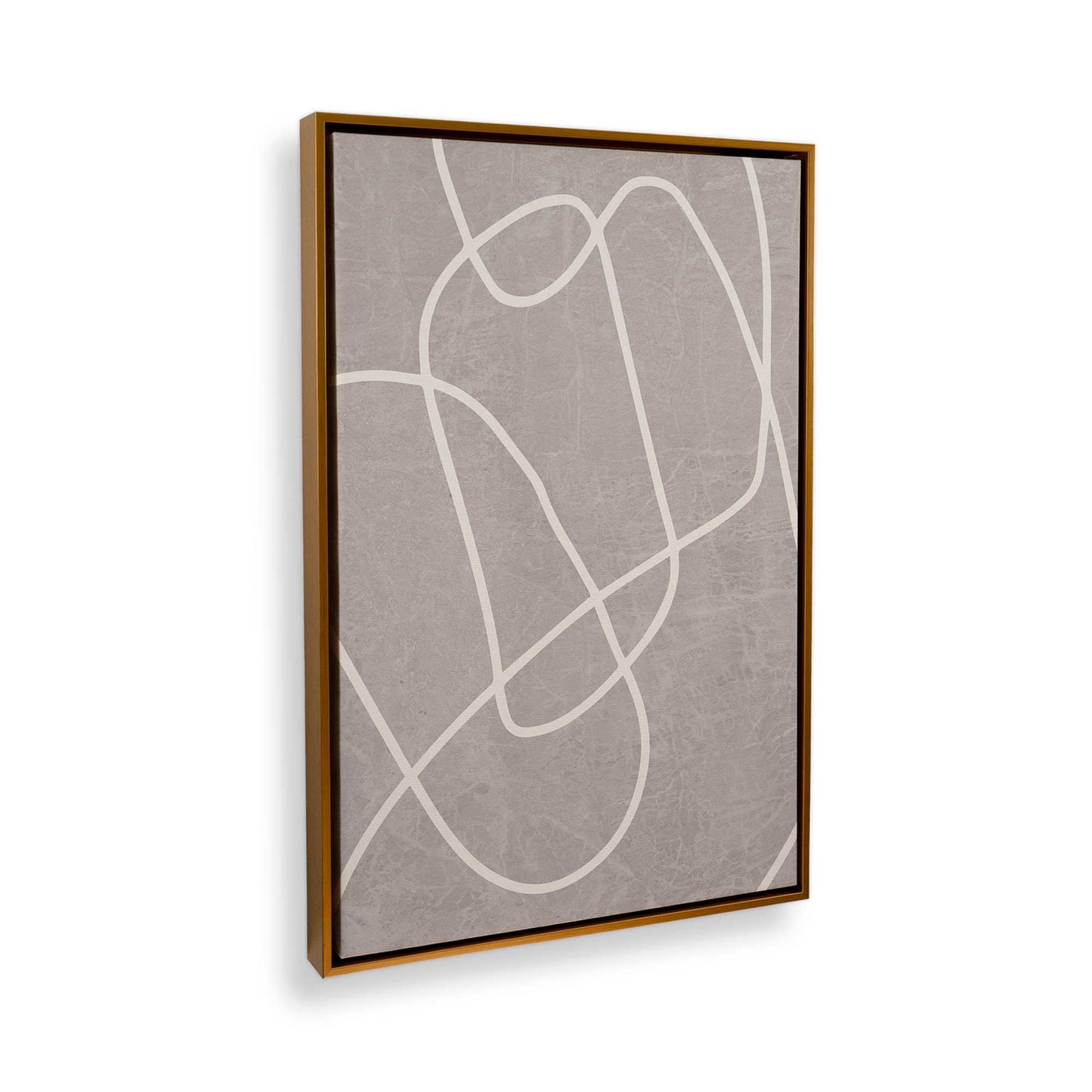 [Color:Polished Gold], Picture of art in a Polished Gold frame at an angle